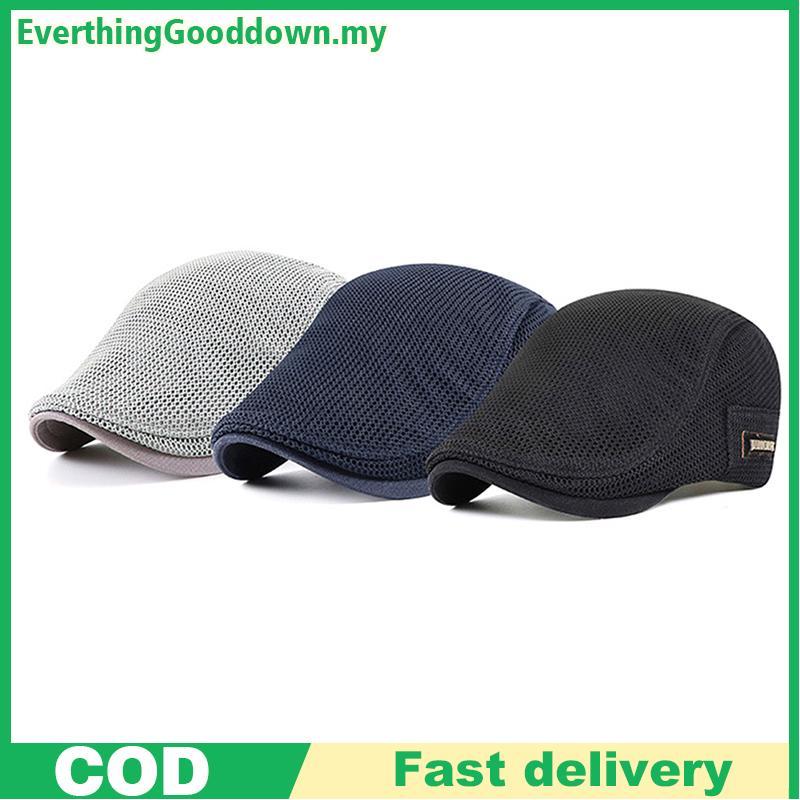 Ed Cabbie Flat Cap Lưới thoáng khí Newsboy Beret Ivy Cap Ever