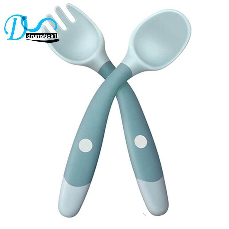 Bộ đồ ăn cho trẻ sơ sinh Bộ cho trẻ sơ sinh Bộ thìa mềm silicon B