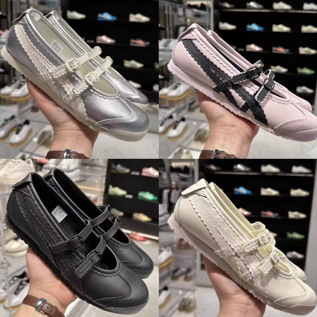 Onitsuka Tiger MEXICO66 Ballet Flats Bạc dành cho Nữ