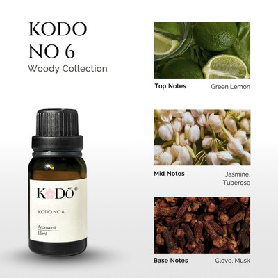 Tinh Dầu Nước Hoa KODO No.6 - Tinh Dầu Xông Phòng Hương Hoa & Citrus Tươi Mát, Quyến Rũ, Tinh Tế