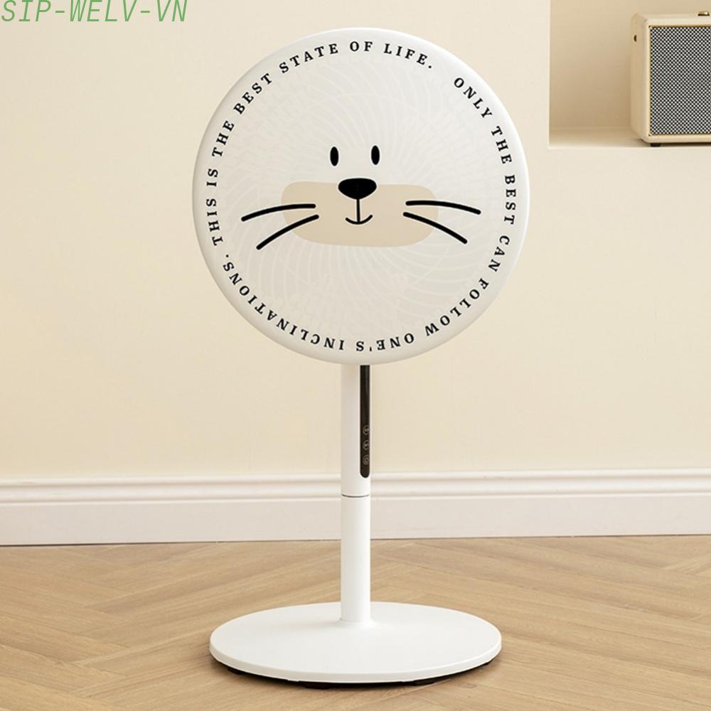 {WELV}Polyester Dustproof Floor Fan Cover for Standing Round Electric Fan 50 cm 145 cm