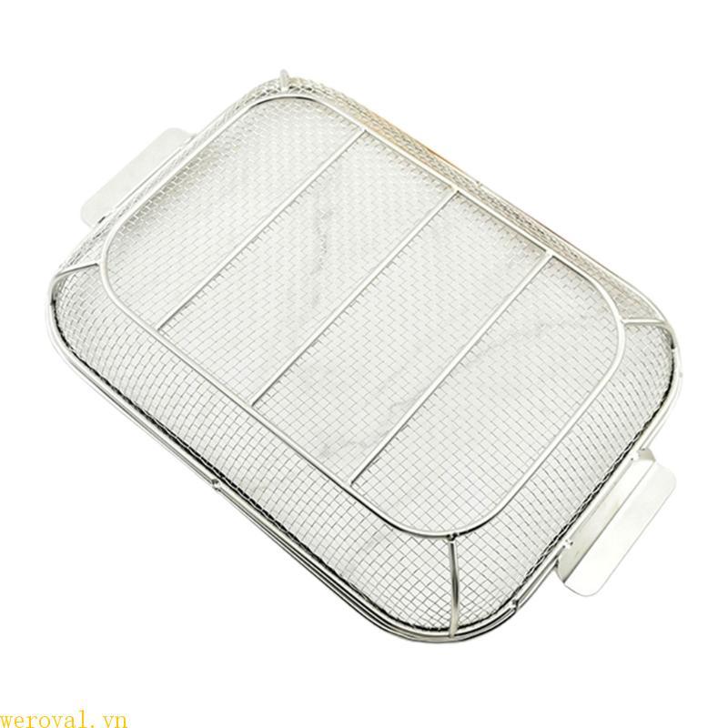 WER Kích Thước Lớn Nồi Chiên Không Khí Giỏ Cho Lò Nướng Thép Không Gỉ Nồi Chiên Không Khí Khay Cho Lò Nướng Chống Dính Phụ Kiện Nồi Chiên Không Khí