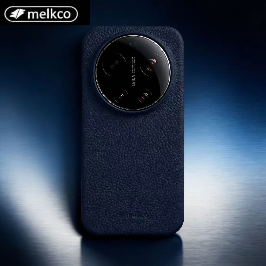 Ốp Da Bò Melkco Cho Xiaomi 17 Ultra Mi 15 Ultra Mi15 Pro Bảo Vệ Ống Kính Kim Loại + Bên Trong Microf