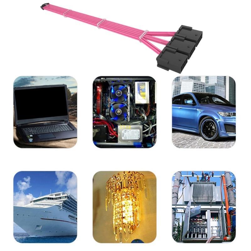 Btsg 16AWG Dây nối dài PCIe bằng đồng đóng hộp cho RTX3090Ti 4070ti 4080 4090 GPU