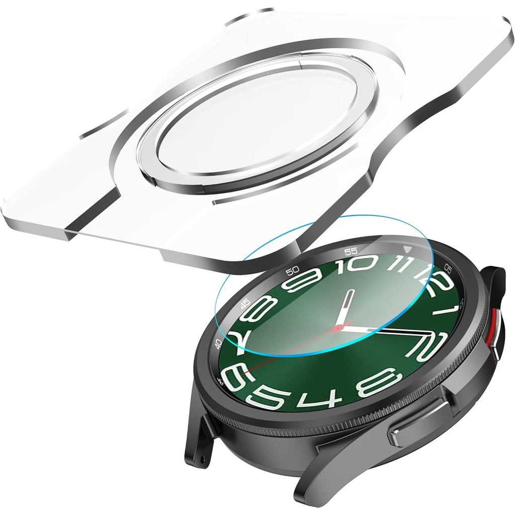SPGUARD [2Pack Galaxy Watch 6 Classic 47mm Tấm bảo vệ màn hình, Bộ lắp đặt tự động căn chỉnh Phụ kiệ