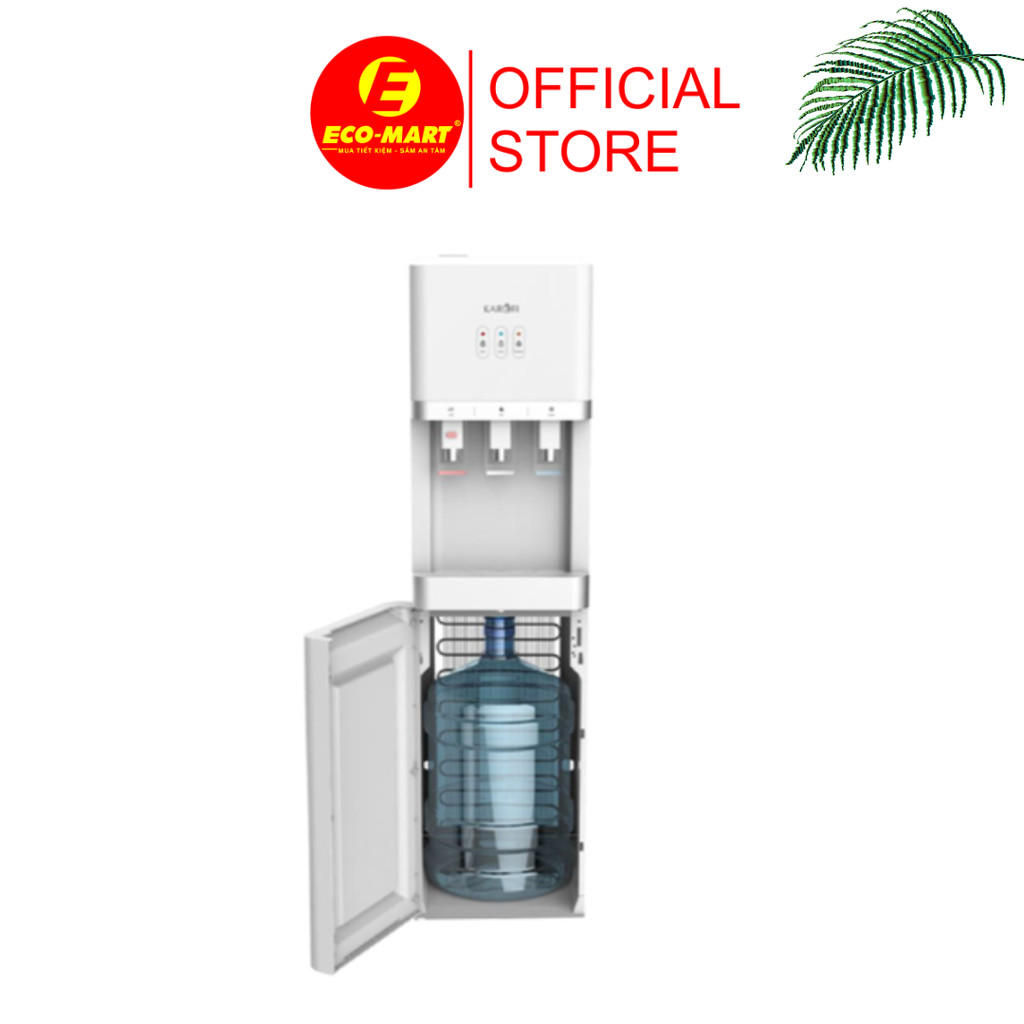 Cây nước nóng lạnh Karofi HCV208 block hút bình màu trắng