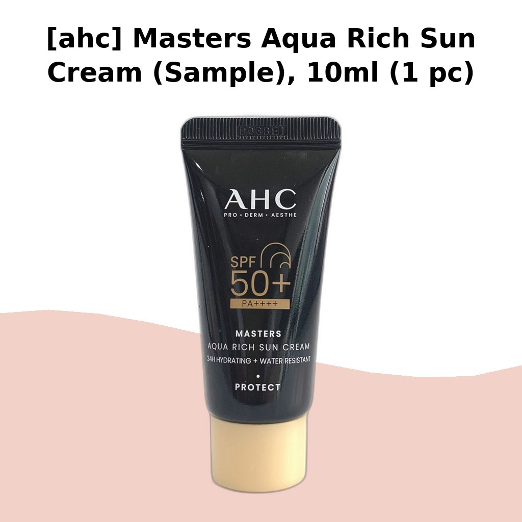 [ahc] Kem chống nắng Masters Aqua Rich (Mẫu), 10ml (1 cái) / Mẫu kem chống nắng Hàn Quốc / Công thức