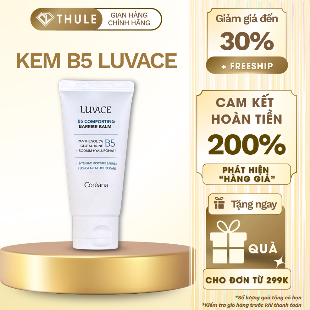 Kem Dưỡng Luvace B5 Comforting Barrier Balm 40ml Kem Dưỡng Ẩm Chuyên Sâu, Giảm Khô Ráp,Lão Hóa