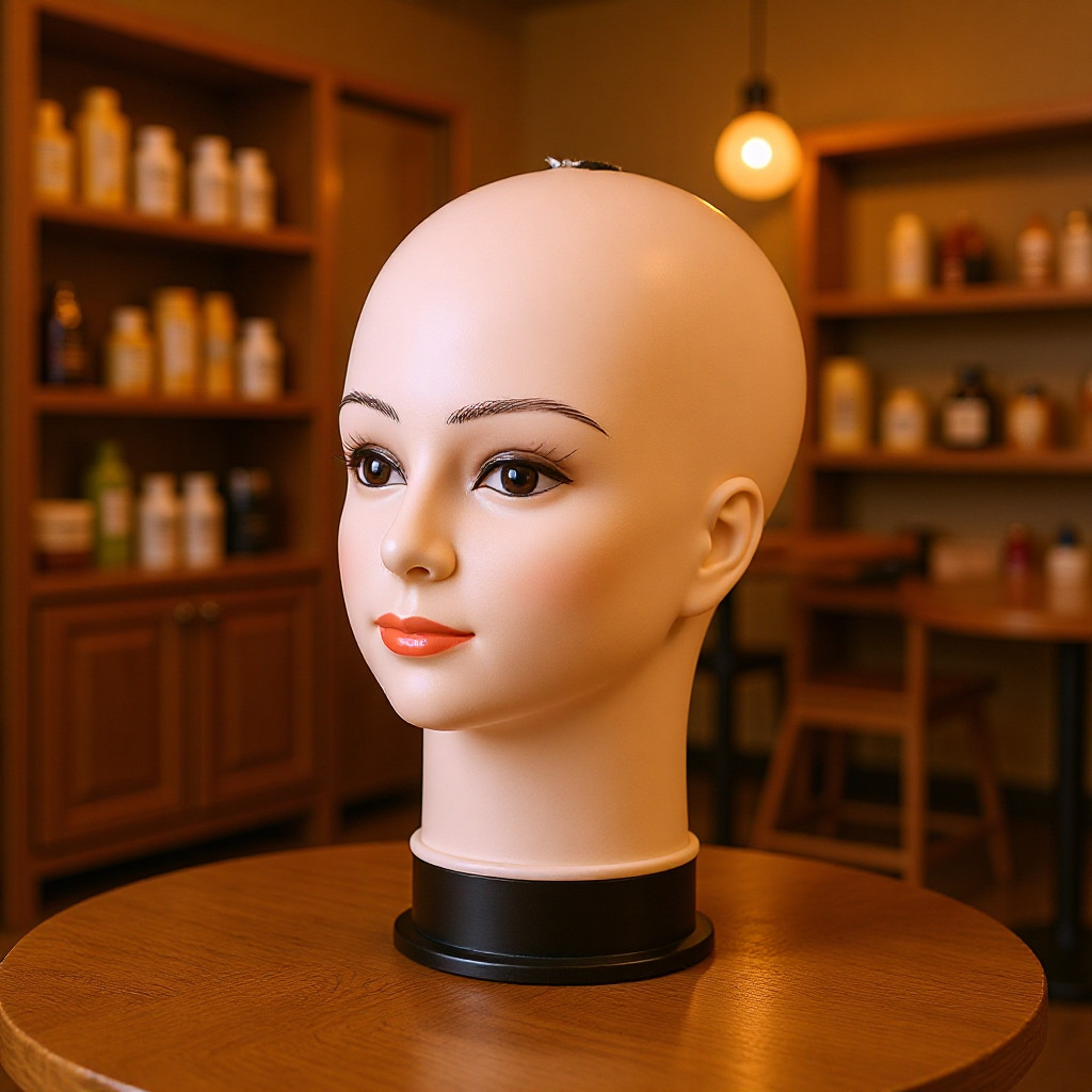 Đầu manơcanh, đầu manơcanh vỏ cứng, đầu manơcanh nữ không tóc, tóc giả, đầu manơcanh trưng bày phụ k