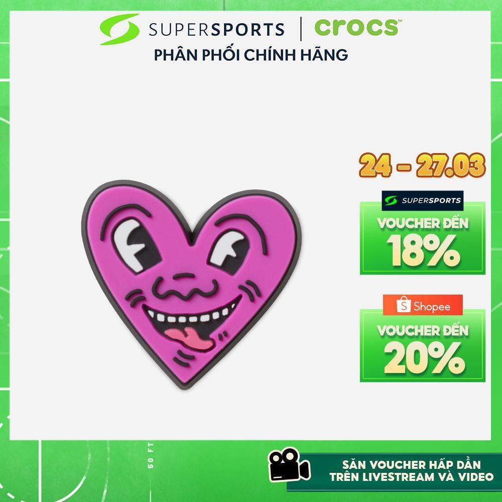Phụ Kiện Charm Crocs Haring Heart 1Pcs - Hồng - 10012719 ADS39