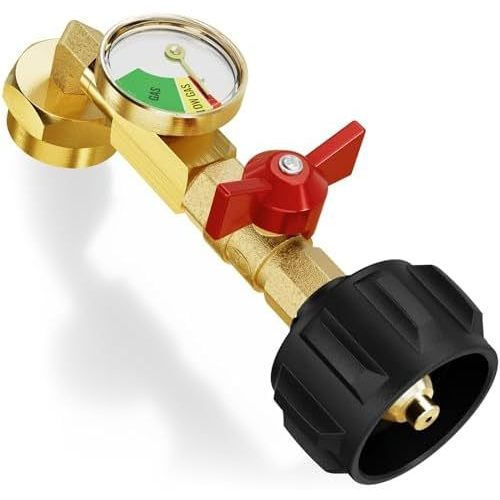 Bộ chuyển đổi bổ sung CALPOSE Propane, có van và dụng cụ, Chai 1 pound chứa đầy bình nước 20 pound, 