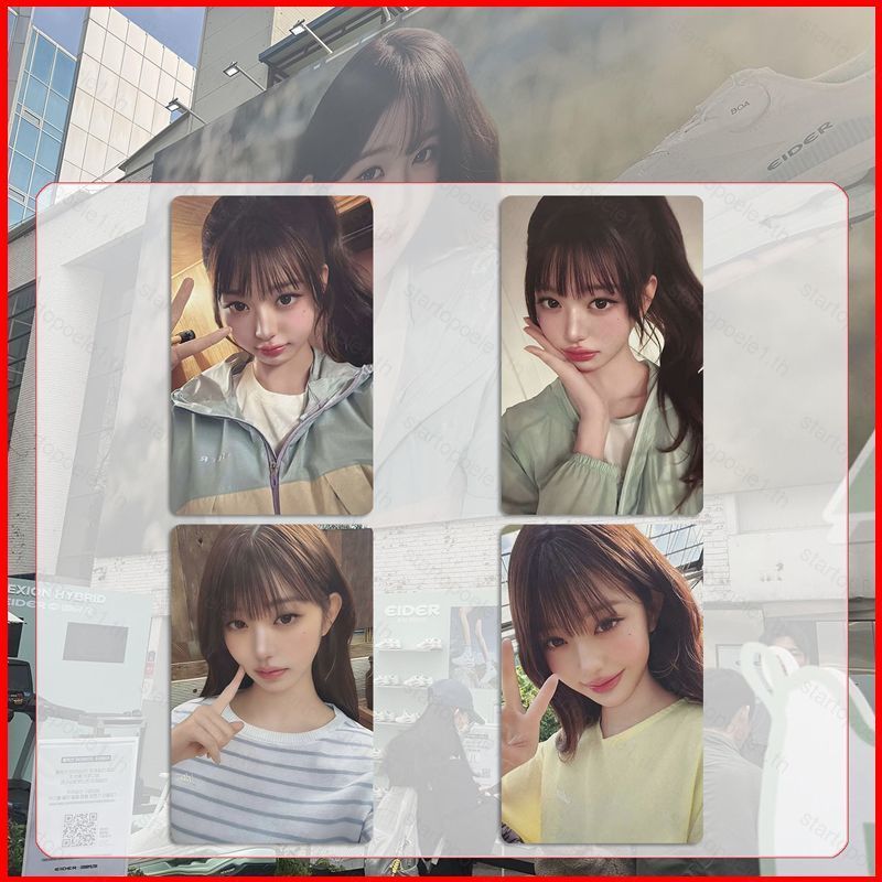 ST1 4 Cái / bộ IVE JANG WANNYOOUNG LOMO Card WANNYOOUNG x EIDER Bưu Thiếp Bộ Sưu Tập Ngôi Sao Ngoại 