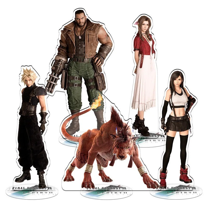 Standee Final Fantasy VII FF7 Mô Hình Mica Acrylic Nhân Vật Cloud Strife Tifa Lockhart Aerith Sephir