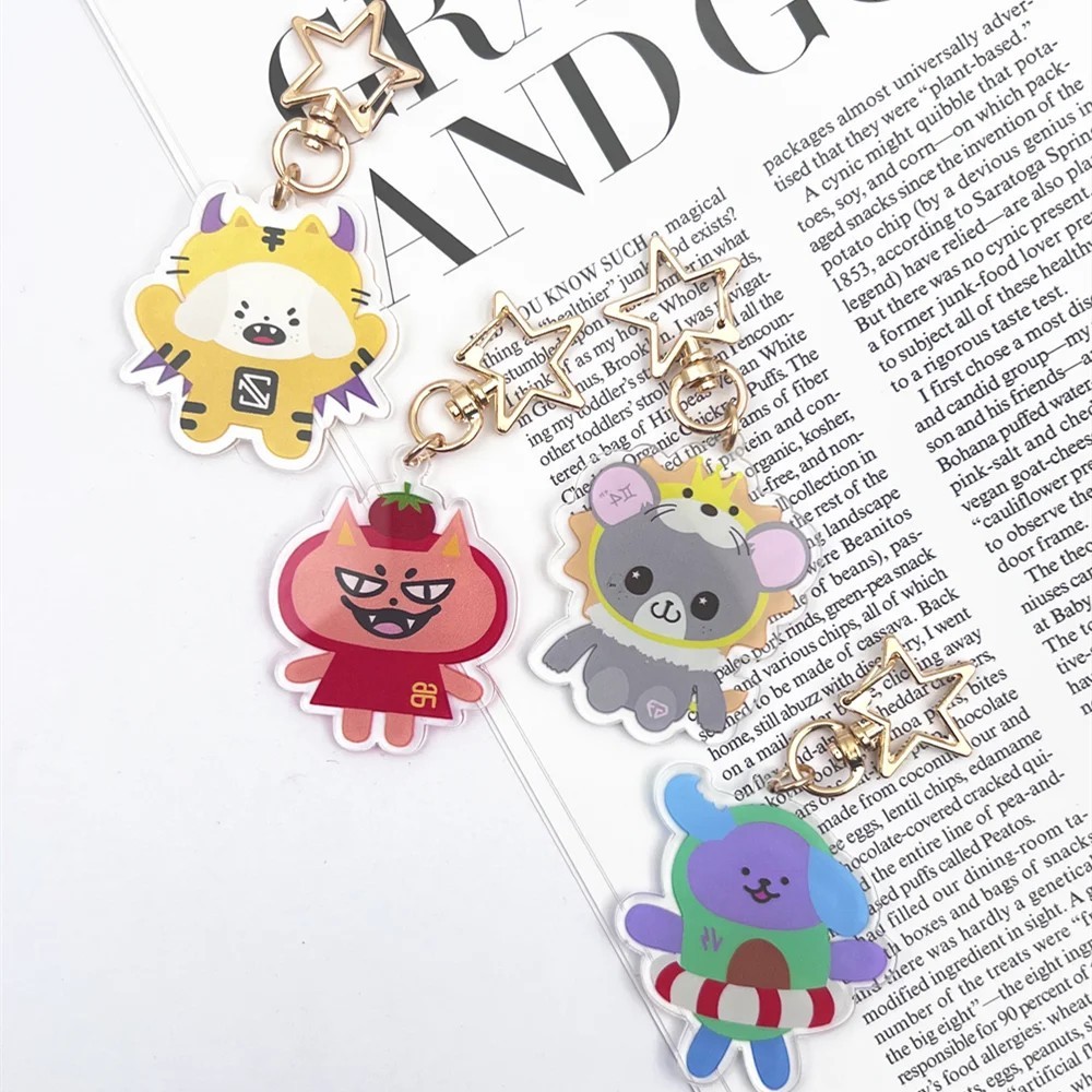 Móc khóa Acrylic GMMTV JimmySea PerthChimon ForceBook GeminiFourth chibi dễ thương treo túi quà tặng