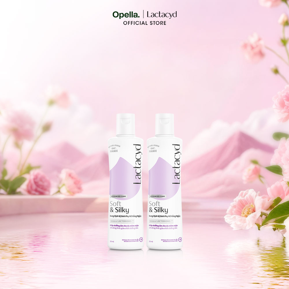 Bộ 2 chai Dung Dịch Vệ Sinh Phụ nữ Lactacyd Soft & Silky Dưỡng Ẩm 250ml/chai