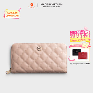 Ví Yuumy (Thời trang nữ họa tiết caro - Ví da Seasand YV74) Bagsmart