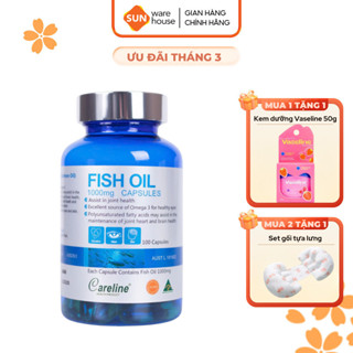 DHA Careline Fish Oil, Bổ Sung DHA Hỗ Trợ Phát Triển Trí Não Và Thị Giác 100v/h