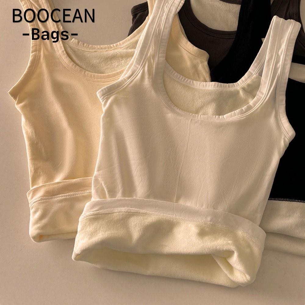 Áo lót nhiệt BOOCEAN, áo sơmi nhung và áo vest không tay dành cho nữ mùa đông