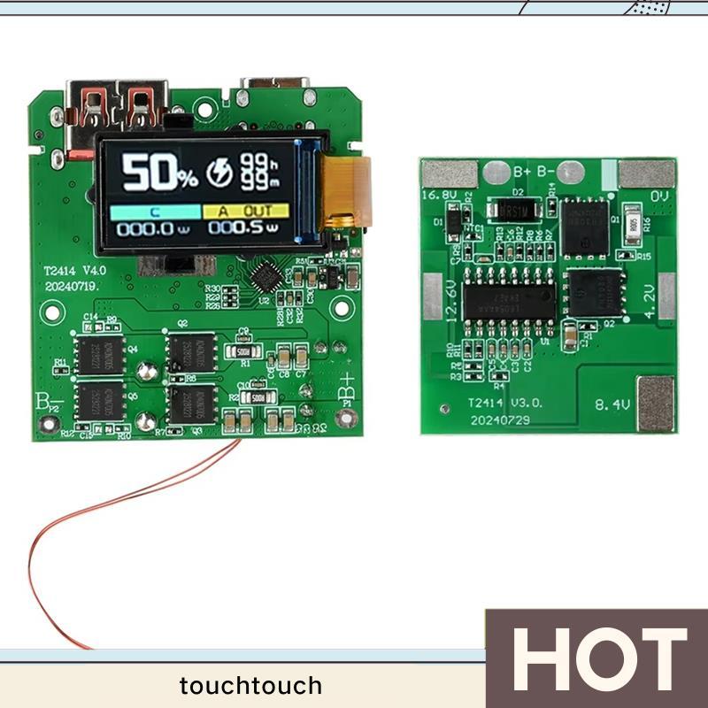 Bo mạch chủ sạc nhanh 100W có màn hình màu TFT cho pin Lithium Ternary PD QC Mô-đun sạc nhanh toucht