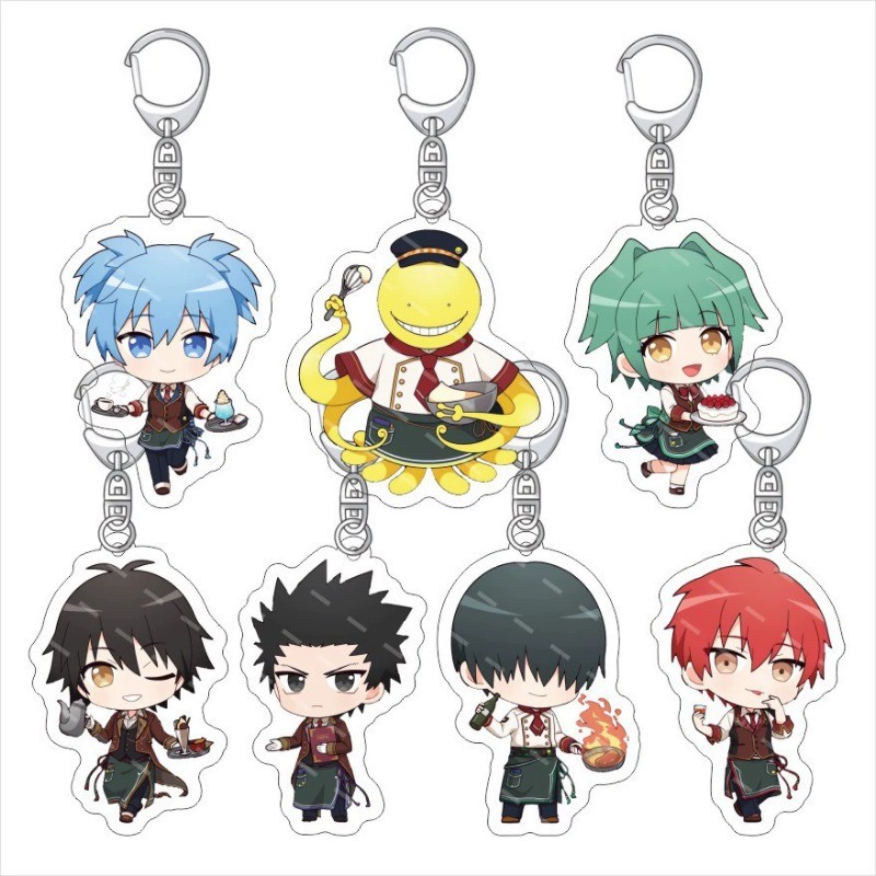 Japanese Anime Assassination Classroom Octopus Teacher Acrylic Keychain Acrylic Keychain Pendant Jew