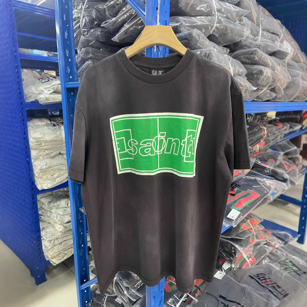 PNC2 SAINT OF Michael Oasis band crack print vintage Washed Old Short Sleeve T Men's T-shirt