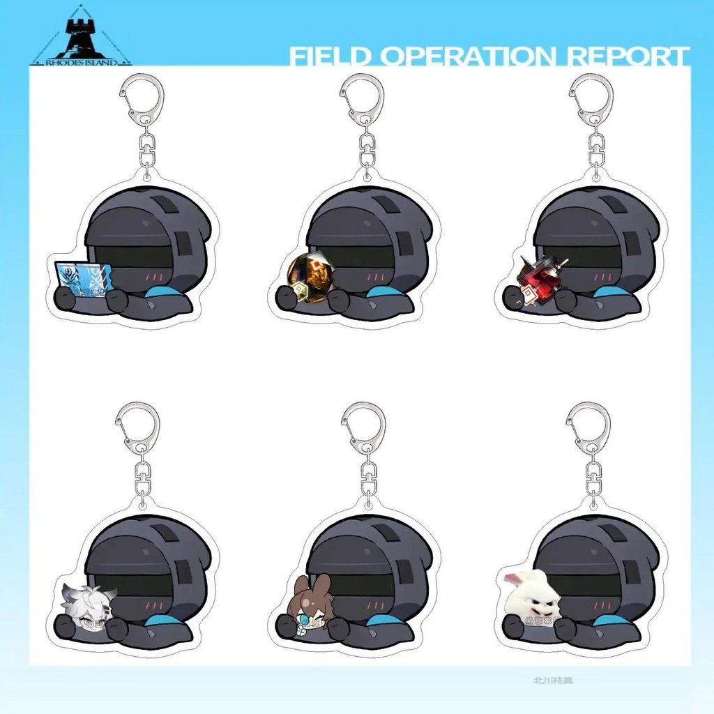 Móc khóa Arknights Doctor nhân vật game mô hình mica Acrylic 5cm chibi dễ thương phụ kiện trang trí 