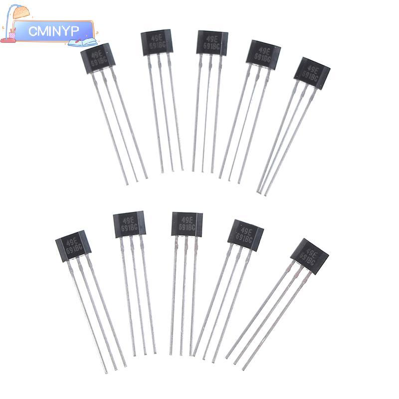 CMINYP 10 chiếc Hall element 49E OH49E SS49E Cảm biến tuyến tính Cảm biến Hall null