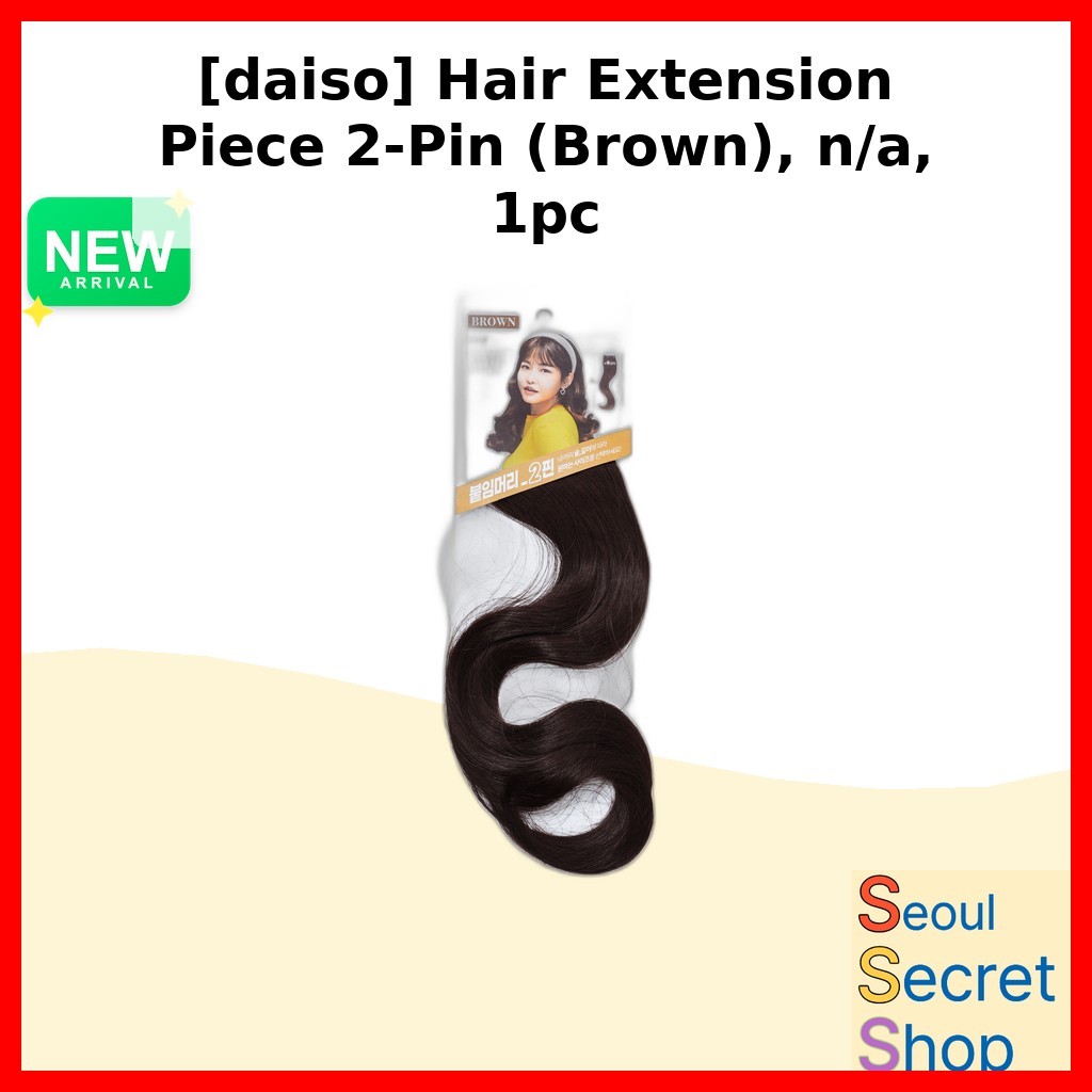 Miếng nối dài tóc 2 chân màu nâu - Style Hàn Quốc từ Seoul Secret