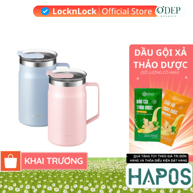 Cốc giữ nhiệt LocknLock Metro Table Mug 600ml Chính hãng  LHC4282  - - HAPOS HEL