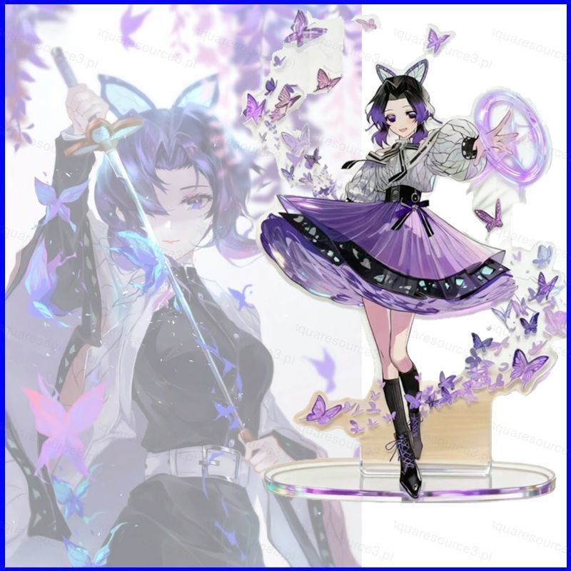 Mô hình Standee  Demon Slayer Stand Plates Kochou Shinobu Acrylic Trang Trí Bàn, Quà Tặng