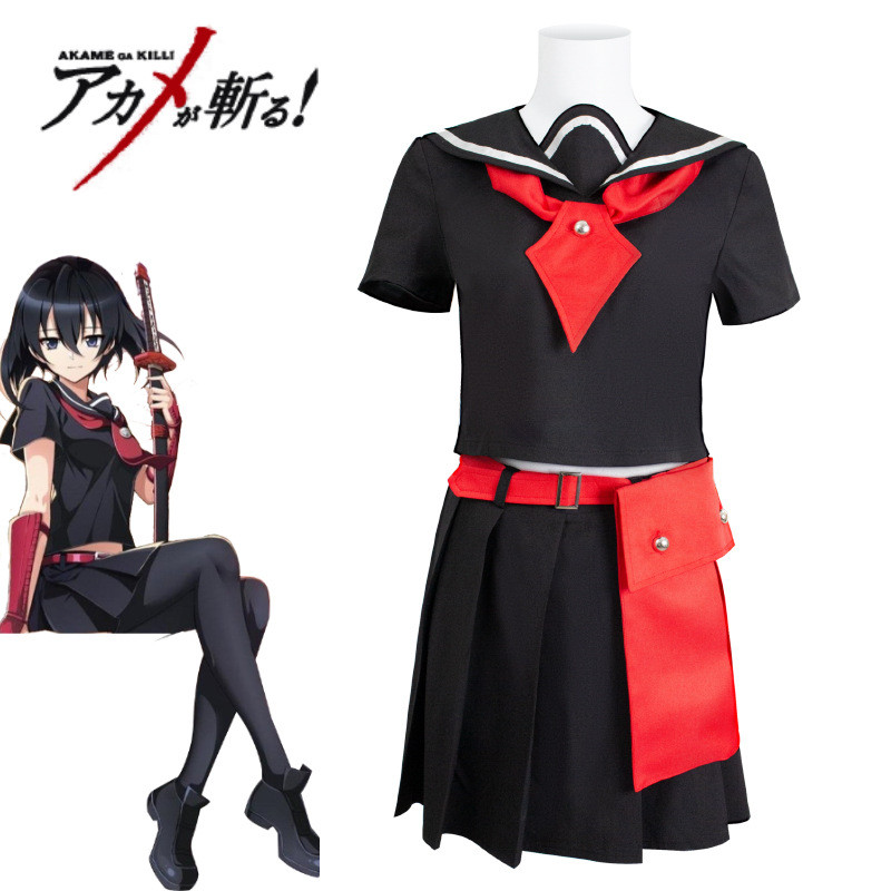 Trang phục cosplay mắt đen cho nhân vật Kurome - Akame ga Kill