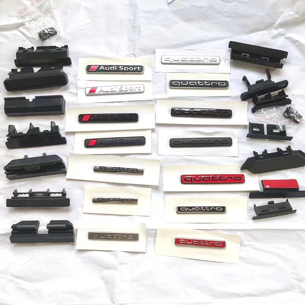 Thích hợp cho Audi China Net Car Logo A4L / A6L / Q3 / Q5 Bốn Bánh Lái quattro Logo Audi Sport Phía 