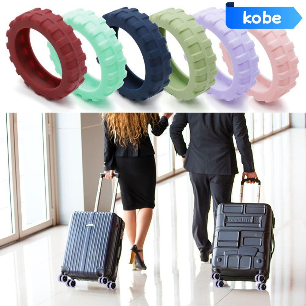 KOBE 8 Cái / bộ Du Lịch Hành Lý Bánh Xe, Silicone Giảm Bánh Xe Đeo Vali Bánh Xe Bảo Vệ, Phụ Kiện Val