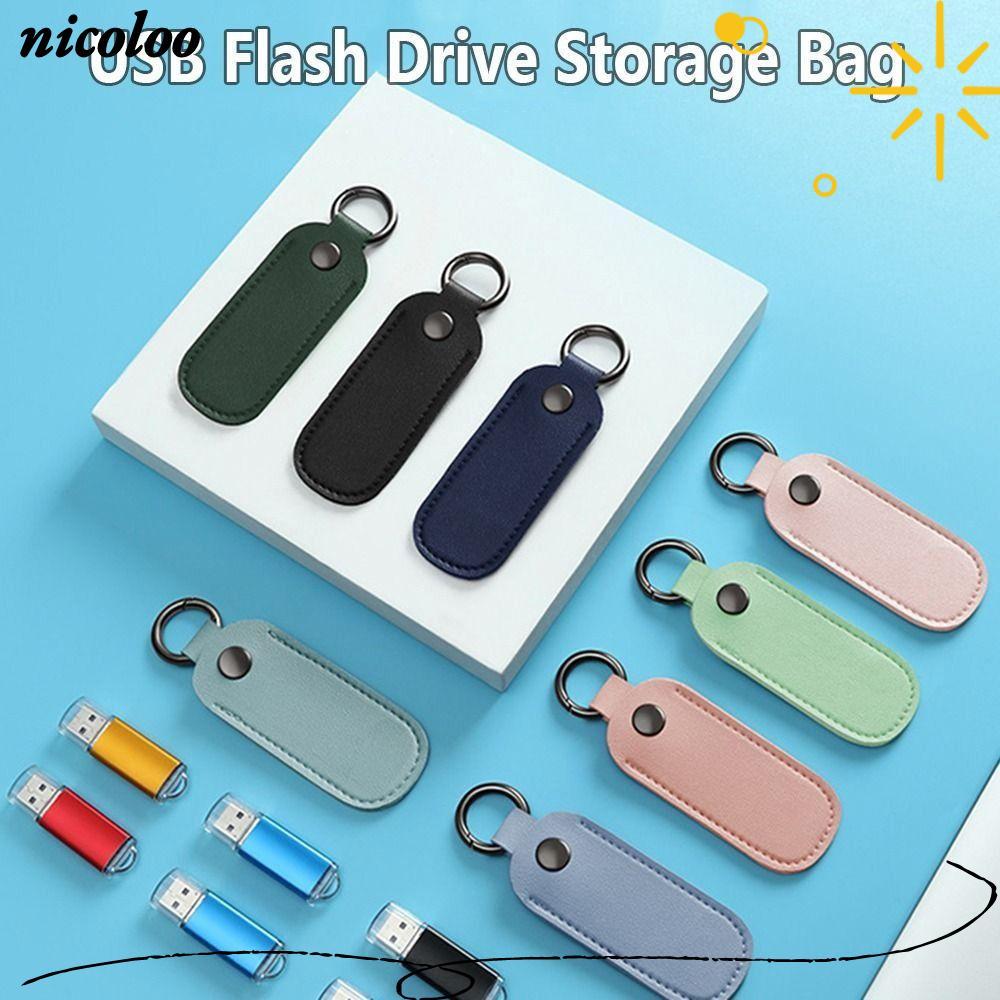 Hộp đựng túi lưu trữ NICOLOO Vòng chìa khóa Pendrive USB Flash Drive