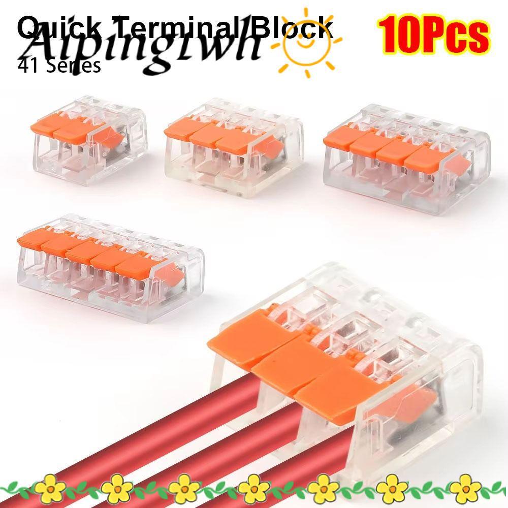 AIING 10 Đầu nối dây điện, Khối đầu cuối nhanh 2 / 3 / 4 / 5 chân, AWG24-12 Đa năng 41 Series Đầu nố