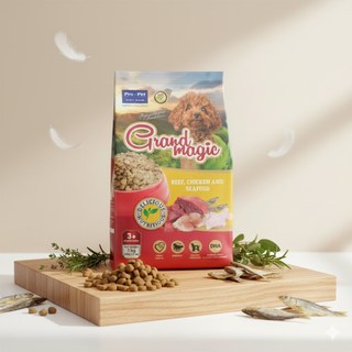 THỨC ĂN CAO CẤP DÀNH CHO CHÓ GRANDMAGIC bao 1kg - Thức Ăn Hạt Cho Chó - Hạt Cho Chó - KPETMART