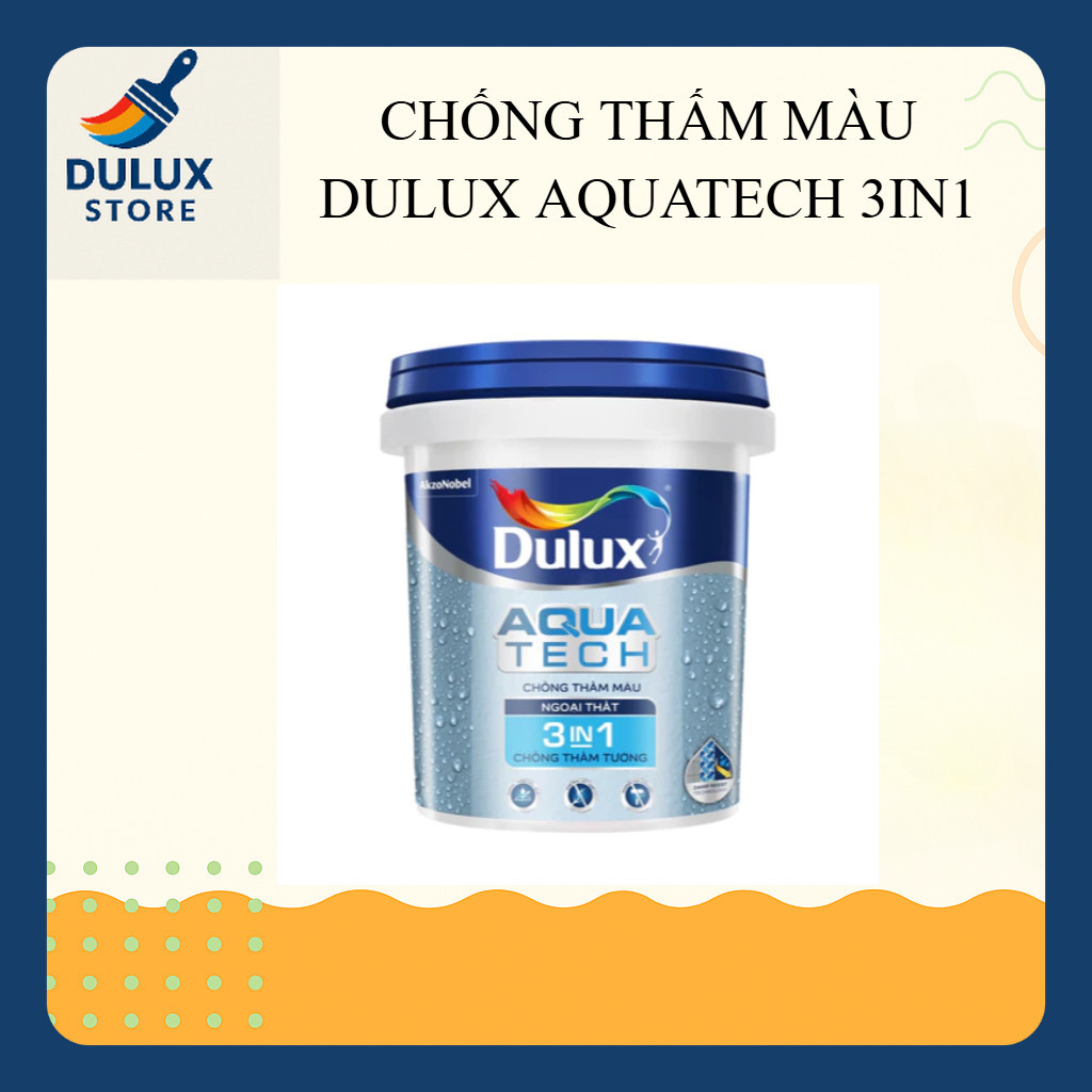 (20kg) Sơn chống thấm ngoài trời DULUX Aquatech V189 - không cần pha xi măng