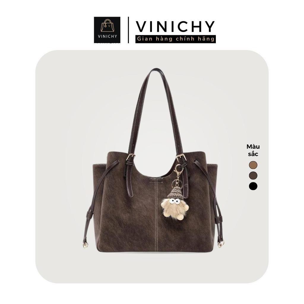(Deal mở bán tặng quà QU3) Túi xách nữ đeo vai VINICHY, tote dung tích lớn size 30cm HA856