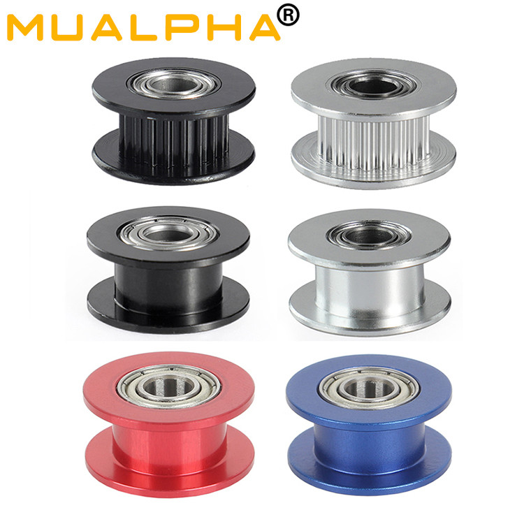 Máy In 3D Bánh Xe Đồng Bộ Tốc Độ Cao Vòng Bi 2GT Idler Belt H Ròng Rọc Mang 16 Răng 20 Răng Đường Kí