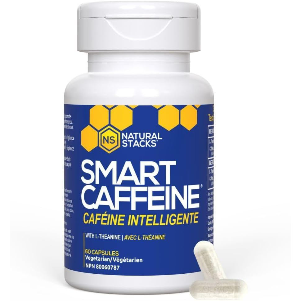 Natural Stacks Bổ sung não Caffeine thông minh kèm L-Theanine & Caffeine tự nhiên từ hạt cà phê xanh