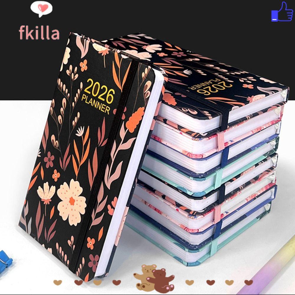 FKIL 2026 Pocket Planner, Schedule Organizer Lịch bỏ túi hàng tuần và hàng tháng 2026, A6 Jan.2026 -