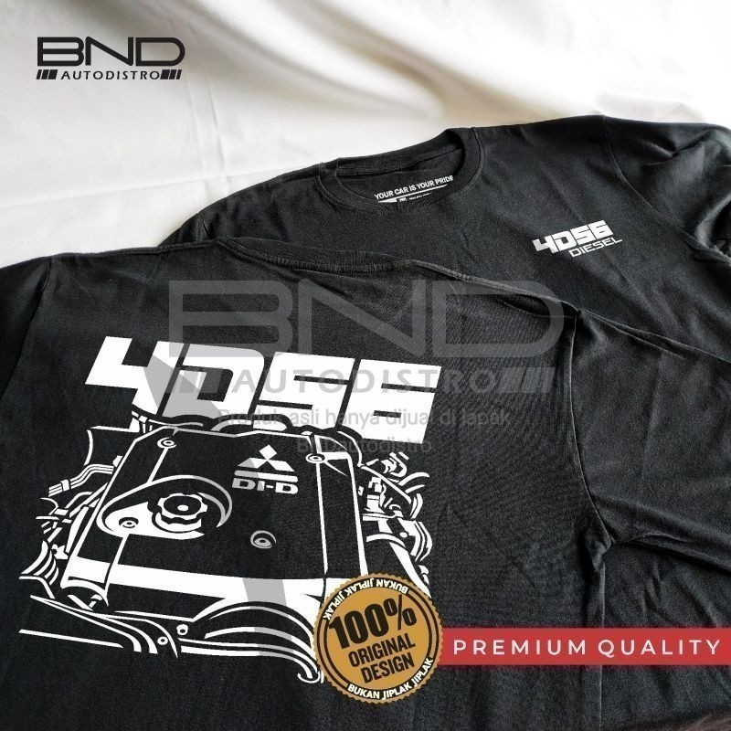 Áo thun động cơ Diesel MESIN 2026 Mitsubishi Pajero Sport 2.5 4D56 thời trang - Áo thun Pajero Áo th