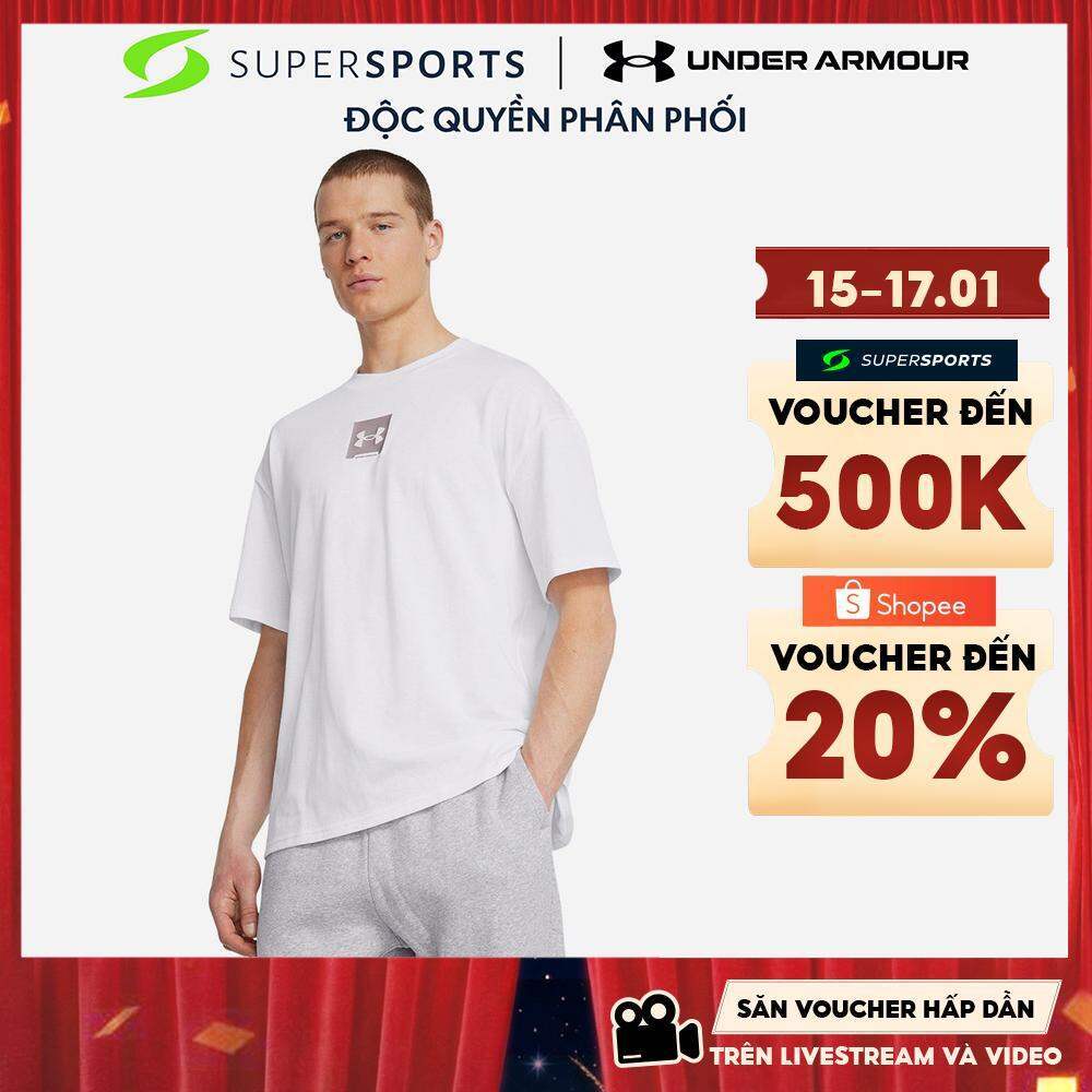 Áo Thun Nam Under Armour Icon Box - Trắng - 1386803-100