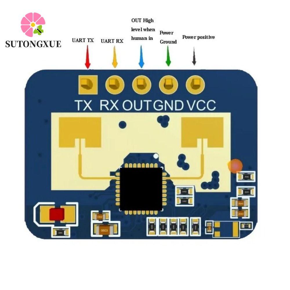 Cảm biến radar 24GHz SUTONGXUE, Radar sóng FMCW có độ chính xác cao LD2410C, Cảm biến sóng MMwave th