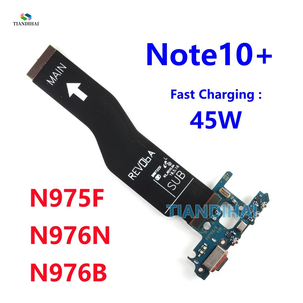 Đầu nối bảng sạc USB Cổng sạc cáp mềm chính cho Samsung Galaxy Note 10 Plus N976B N976N N975F Note10