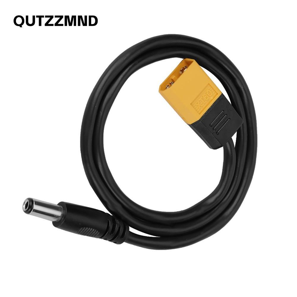 Cáp đạn nam QUTZZMND XT60, Cáp XT60 dài 50cm sang DC5525 XT60 sang DC5525, Cáp chuyển đổi nam sang n