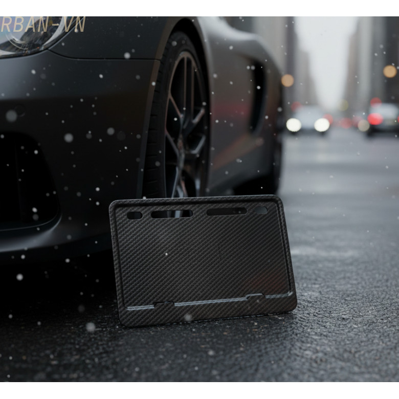 Black License Plate Frame for Philippine Motorcycle Fits Most Bikes and Electric