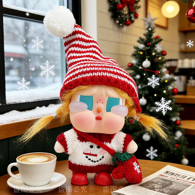 Crybaby Quần Áo crybaby Kỳ Nghỉ Series Vinyl Búp Bê Quần Áo Bé crybaby crybaby Bộ Áo Len Mùa Đông