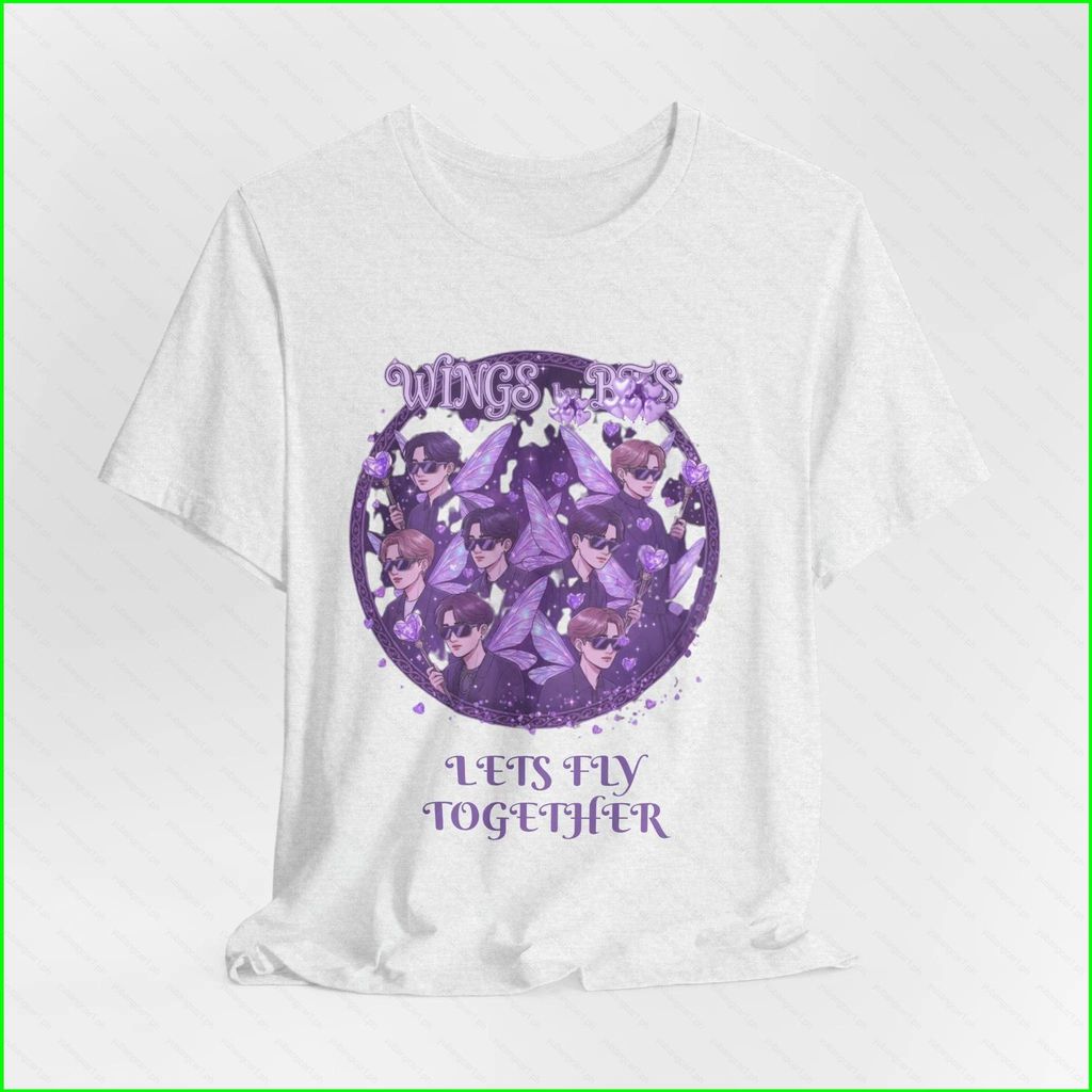 YB1 BTS BT21 world Tour Áo thun Jin Suga J-Hope RM tay ngắn BY1