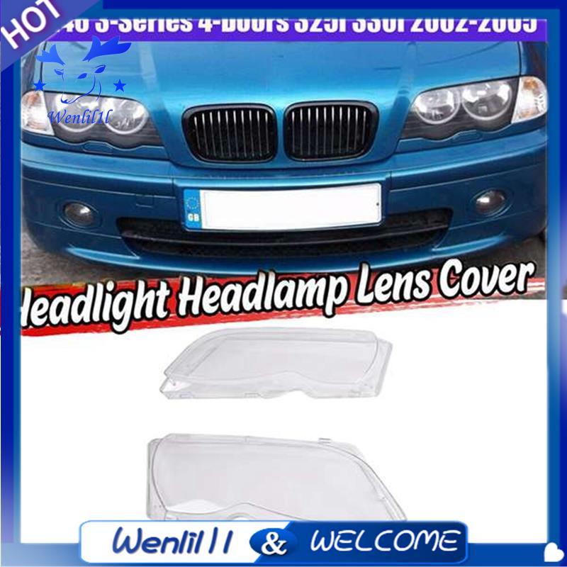 Vỏ đèn pha Vỏ đèn pha Vỏ đèn pha cho 3 Series E46 318I 320I 325I 4 cửa 2002-2005 Vỏ đèn trong suốt c